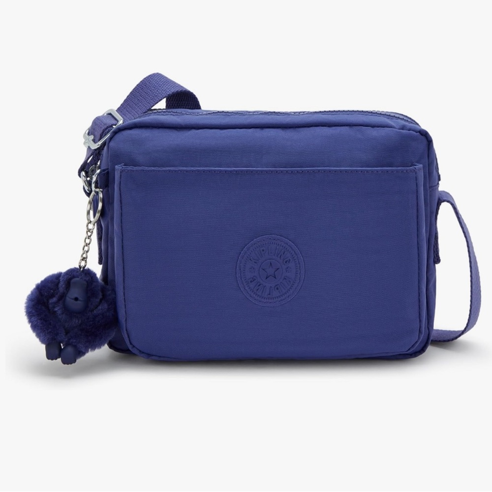 KIPLING Womens Adjustable Strap Abanu M Ocean Blue Crossbody Bag